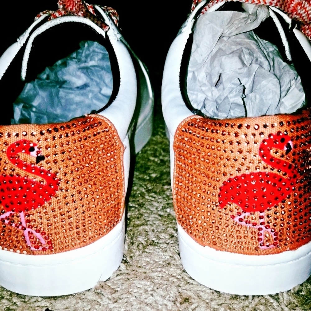 Circus Rhinestones Flamingo Shoes